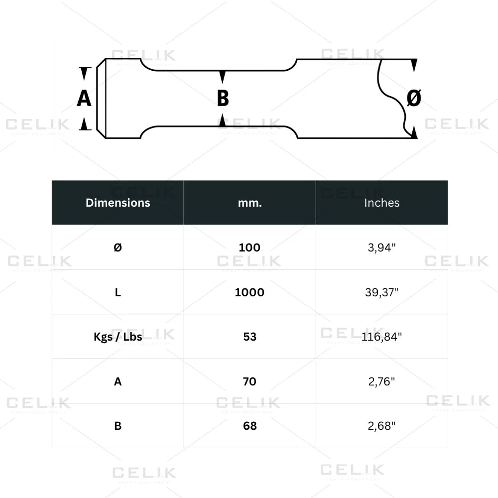 Atlas Copco/Epiroc MB 750 Chisel Tool (parallel) 3363119636