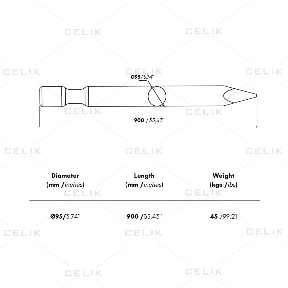 Rammer S 29 Moil Tool 32501