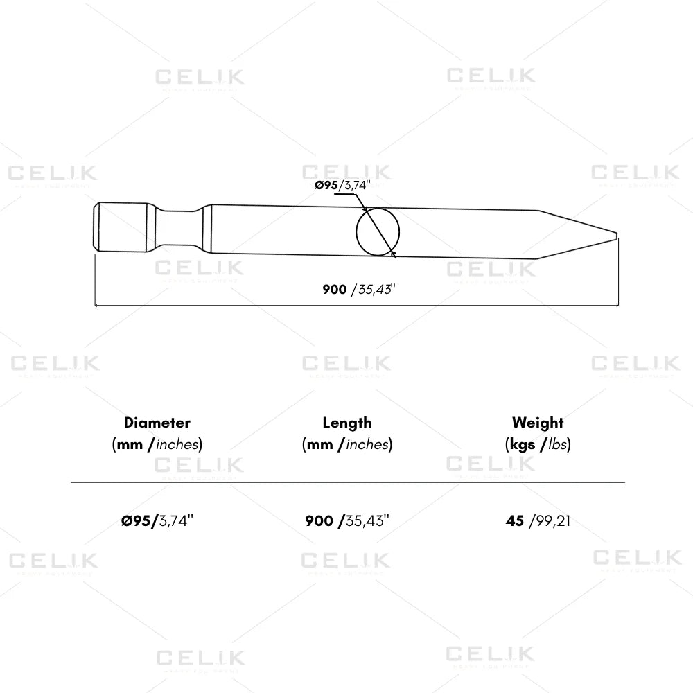 Rammer S 29 Chisel Tool 32502